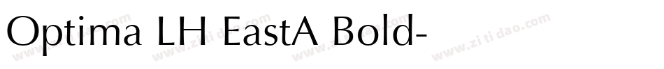 Optima LH EastA Bold字体转换